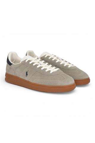 Sneaker uomo Polo R.L. in camoscio colore grigio. POLO RALPH LAURENT | 809P09753-004